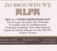 Alfa (Meens Bierbrouwerij), (Edel Pils)