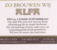 Alfa (Meens Bierbrouwerij), (Edel Pils)