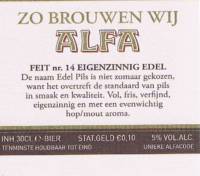 Alfa (Meens Bierbrouwerij), (Edel Pils)