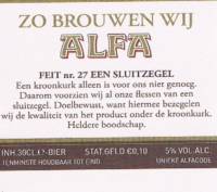 Alfa (Meens Bierbrouwerij), (Edel Pils)