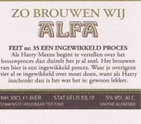 Alfa (Meens Bierbrouwerij), (Edel Pils)