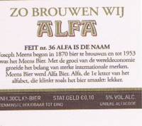 Alfa (Meens Bierbrouwerij), (Edel Pils)