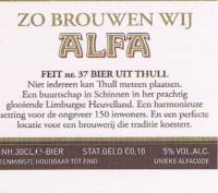 Alfa (Meens Bierbrouwerij), (Edel Pils)