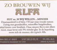 Alfa (Meens Bierbrouwerij), (Edel Pils)