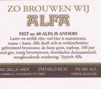 Alfa (Meens Bierbrouwerij), (Edel Pils)