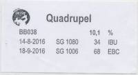 De Bierboerderij, Quadrupel De Bierboerderij, Quadrupel