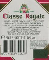 Oranjeboom Bierbrouwerij, Classe Royale