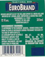 Oranjeboom Bierbrouwerij, Eurobrand