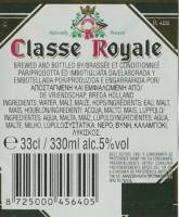 Oranjeboom Bierbrouwerij, Classe Royale