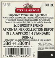 Oranjeboom Bierbrouwerij, Stella Artois Imported Premium Lager Beer