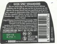 Heineken, Pilsener Bier ( Geen spat veranderd )