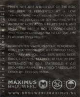 Maximus Brouwerij, (Pandora 6)