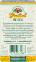 Grolsch, Grolsch Mei Bok Lentebier