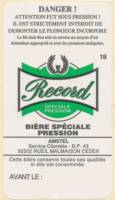 Afgekeurd, Record Bière Spéciale Pression