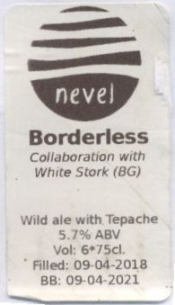 Nevel Artisan Ales , Borderless Wild Ale With Tepache
