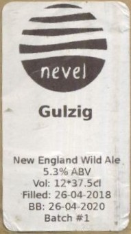 Nevel Artisan Ales , Gulzig New England Wild Ale