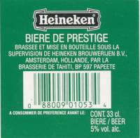 Licentiebrouwsels , Heineken Biere De Prestige