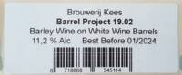 Brouwerij Kees, Barrel Project 19.02 Barley Wine