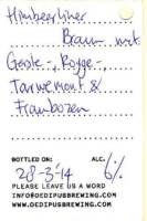 Oedipus Brewing, Himbeerliner Braun