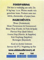 Oldskool Brewery, Foodpairing (Sapphire Hopfen Weisse)