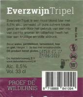 De Heidebrouwerij, Everzwijn Tripel