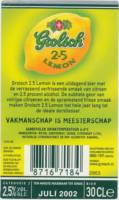 Grolsch, Grolsch 2.5 Lemon