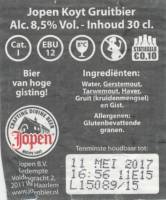 Jopen B.V., Jopen Koyt Gruitbier