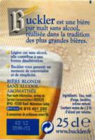 Licentiebrouwsels , Buckler (Pur Malt Biere Blonde)