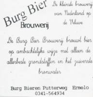 Burg Bier Brouwerij, Burg Bier Brouwerij