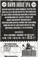 Davo Bieren, Davo Indie IPA Davo Bieren, Davo Indie IPA