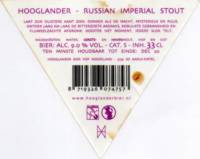 Hooglander Bier, Russian Imperial Stout