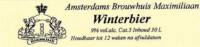 Amsterdams Brouwhuis Maximiliaan, Winterbier