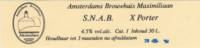 Amsterdams Brouwhuis Maximiliaan, S.N.A.B.     X Porter