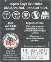 Jopen B.V., Jopen Koyt Gruitbier