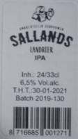 Sallandse Landbierbrouwerij, IPA