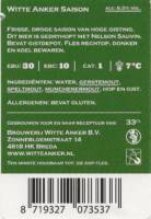 Brouwerij Witte Anker, Witte Anker Saison Brouwerij Witte Anker, Witte Anker Saison