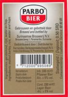 Surinaamse Brouwerij, Parbo Bier Pilsener Bier