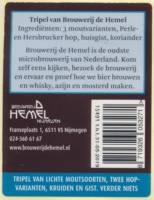 Stadsbrouwerij De Hemel, (Helse Engel) Tripel
