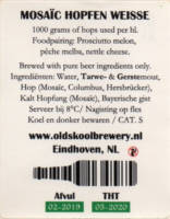 Oldskool Brewery, Mosaïc Hopfen Weisse Oldskool Brewery, Mosaïc Hopfen Weisse