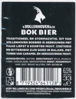 Brouwerij Poesiat & Kater, v. Vollenhoven & co Bok Bier