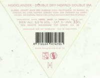 Hooglander Bier, Double Dry-Hopped Double IPA