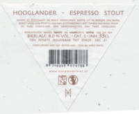 Hooglander Bier, Hooglander Espresso Stout