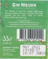 Gebrouwen door Vrouwen, Gin Weizen