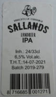 Sallandse Landbierbrouwerij, IPA