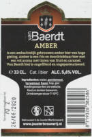 Jouster Bierbrouwerij, Van Baerdt Amber Jouster Bierbrouwerij, Van Baerdt Amber