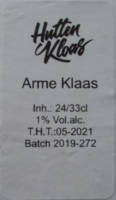 Brouwerij Huttenkloas, Arme Klaas