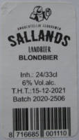 Sallandse Landbierbrouwerij, Blondbier