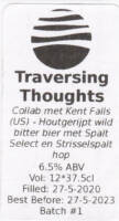 Nevel Artisan Ales , Traversing Thoughts