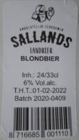 Sallandse Landbierbrouwerij, Sallands Blondbier