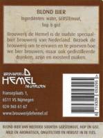 Stadsbrouwerij De Hemel, (Eeuwige Jeugd) Blond Bier